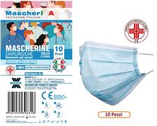 MASCHERINA CHIRURGICA IIR MascherITA CONFEZIONE DA 10 PEZZI