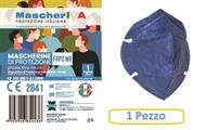 MASCHERINA FFP2, 1 pezzo - MascherITA- BLU
