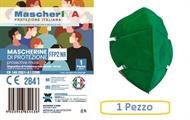 MASCHERINA FFP2, 1 pezzo - MascherITA- VERDE