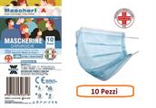 MASCHERINA CHIRURGICA MascherITA TIPO II, CONFEZIONE DA 10 PEZZI